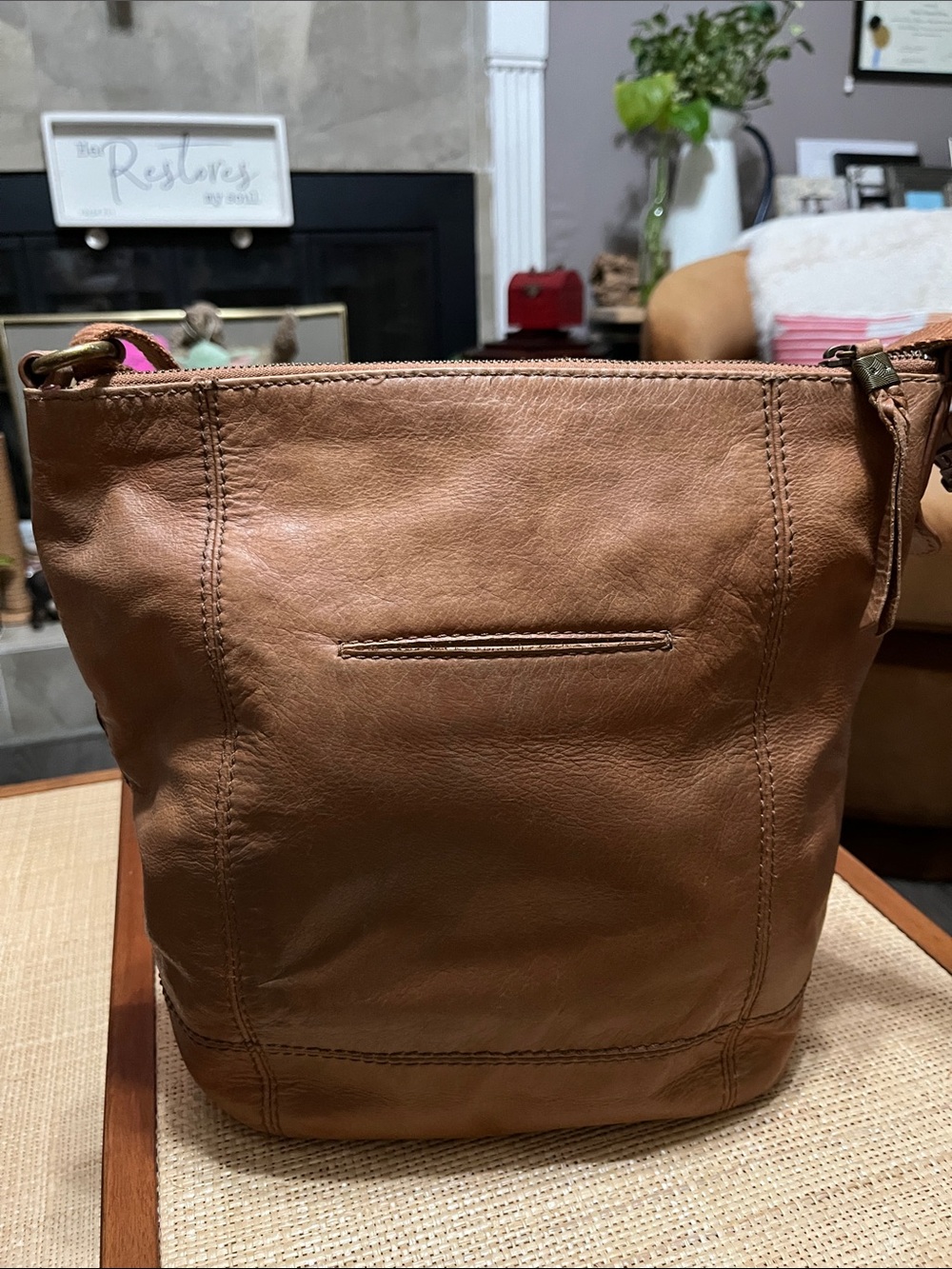 The Sak all  leather‎ Multicolor Patterned Interior crossbody shoulder bag - Picture 9 of 12